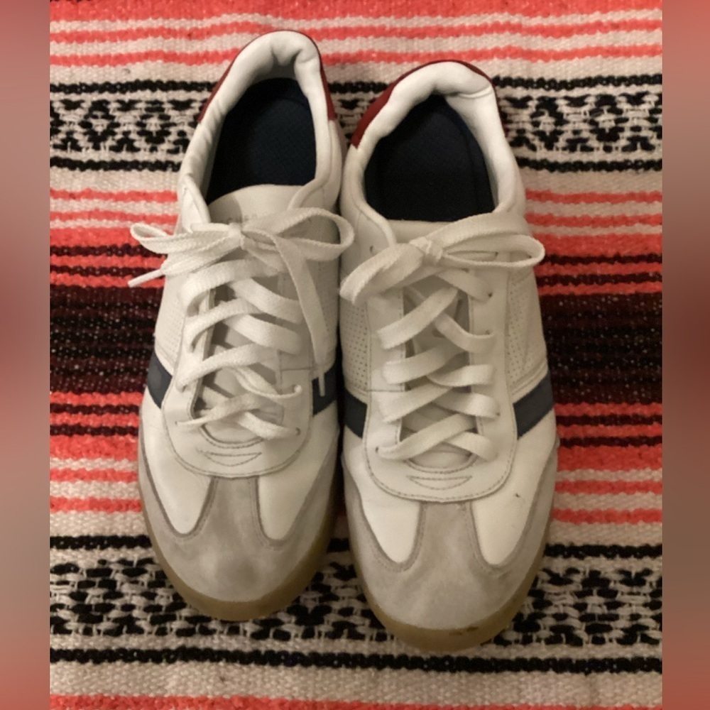 SKECHERS 52321 White Red Blue Sneakers Size 13